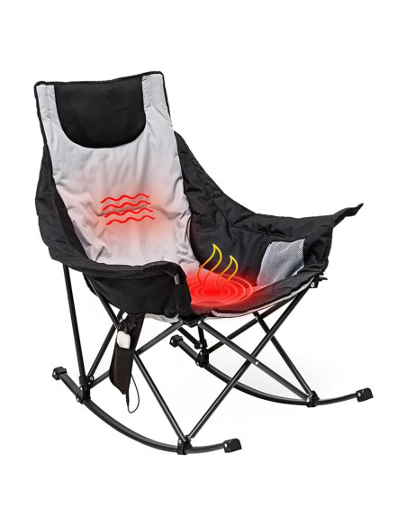 Silla de Camping Calentada SunnyFeel AC2026 Gris 227 KG