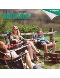 Silla de Camping Calentada SunnyFeel AC2026 Gris 227 KG 2