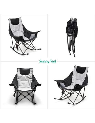 Silla de Camping Calentada SunnyFeel AC2026 Gris 227 KG