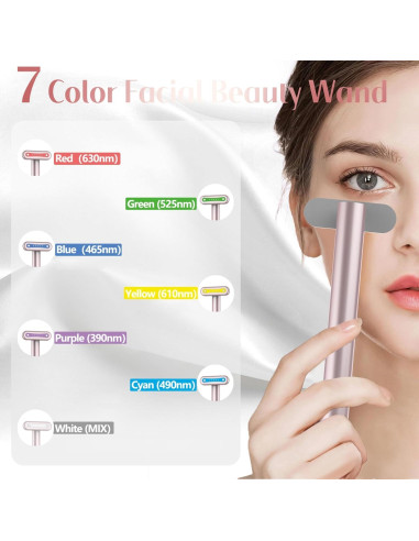 Terapia de Luz Roja LED Facial 7 en 1 Masajeador Shenzhen
