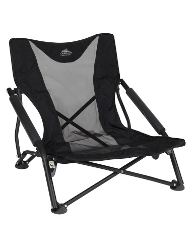 Silla de Campamento Plegable Cascade Mountain Tech Negra 250 kg