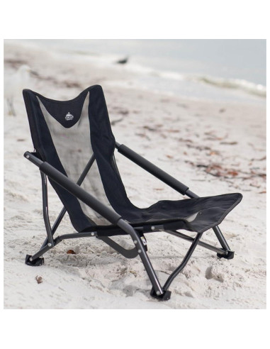 Silla de Campamento Plegable Cascade Mountain Tech Negra 250 kg