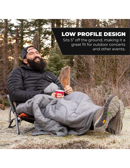 Silla de Campamento Plegable Cascade Mountain Tech Negra 250 kg Silla de Campamento Plegable Cascade Mountain Tech Negra 250 kg