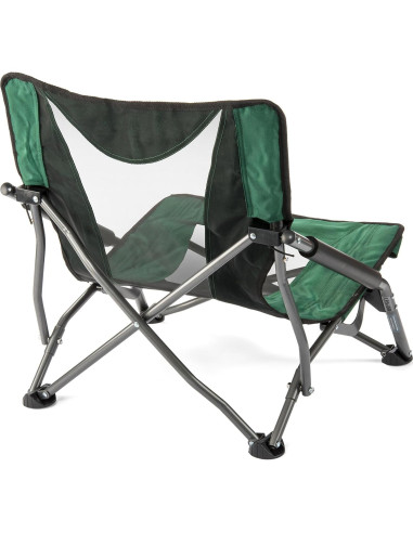 Silla de Campamento Plegable Cascade Mountain Tech Negra 250 kg