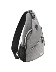 Mochila Cruzada MOSISO Gris 6L para Viajes y Senderismo