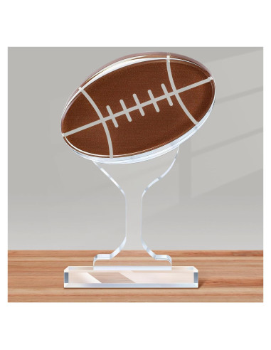 Trofeo de Fútbol Acrílico Moucuny 17 cm Balón Decorativo