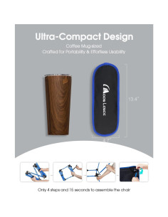 Silla de Camping MOON LENCE CH21-1PC, Ultraligera 181 kg 2