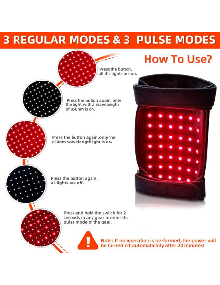 Almohadilla de Luz Roja UTK 162 LEDs para Alivio de Dolor