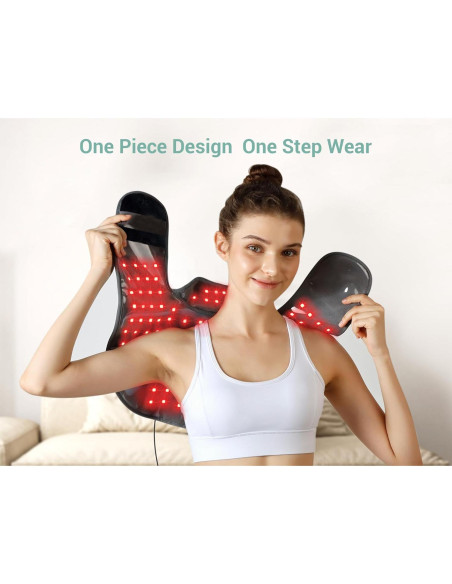 Almohadilla Terapia Luz Roja Comfytemp 162 LEDs 62x54cm