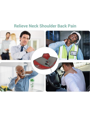 Almohadilla Terapia Luz Roja Comfytemp 162 LEDs 62x54cm