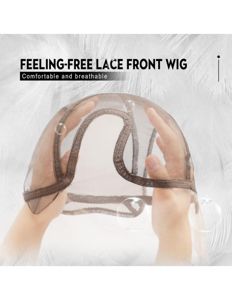 Peluca de Encaje Frontal EMMOR 100% Cabello Humano Ondas