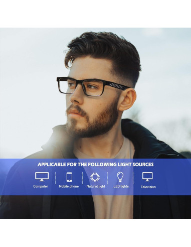 Gafas de Luz Azul ANYLUV AN4579-0 Unisex UV400 Anti Fatiga