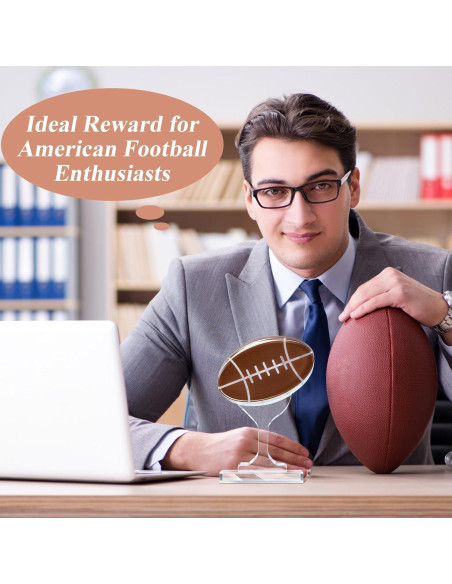 Trofeo de Fútbol Acrílico Moucuny 17 cm Balón Decorativo