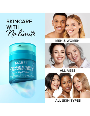 Crema Hidratante Facial MAREE con Retinol y Colágeno 50ml