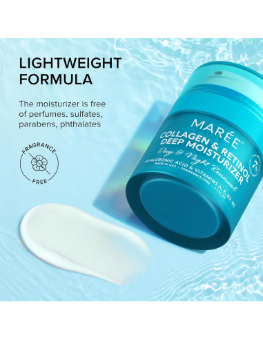 Crema Hidratante Facial MAREE con Retinol y Colágeno 50ml