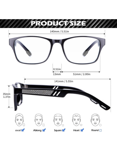 Gafas de Luz Azul ANYLUV AN4579-0 Unisex UV400 Anti Fatiga Gafas de Luz Azul ANYLUV AN4579-0 Unisex UV400 Anti Fatiga