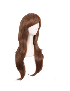 Peluca Larga Rizada MapofBeauty 70 cm Marrón Claro 2