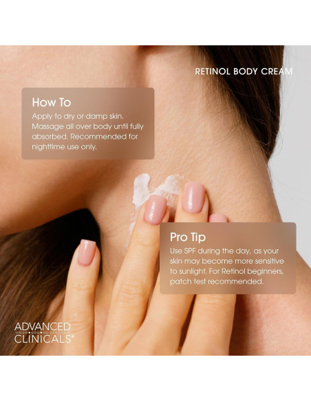Loción Corporal Retinol Advanced Clinicals 453 g Hidratante
