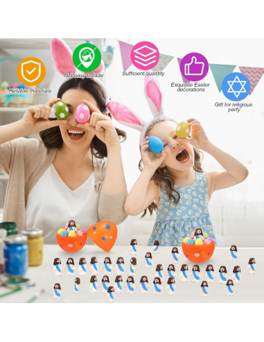 100 Mini Figuras de Jesús Bememo para Fiesta Religiosa