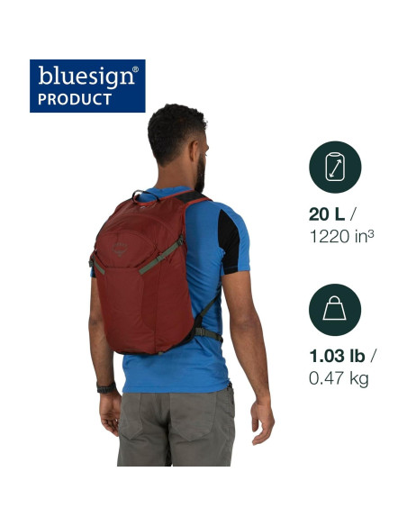 Mochila de Senderismo Osprey Sportlite 20L Unisex Gris Mochila de Senderismo Osprey Sportlite 20L Unisex Gris