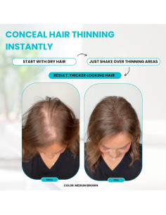 Fibras para Cabello SureThik 30g Marrón Oscuro Natural 2