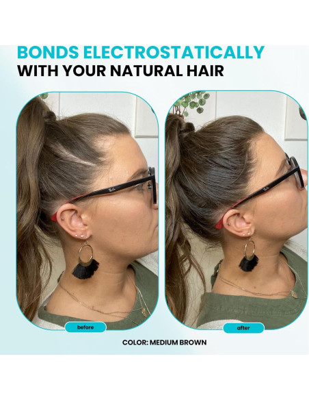 Fibras para Cabello SureThik 30g Marrón Oscuro Natural