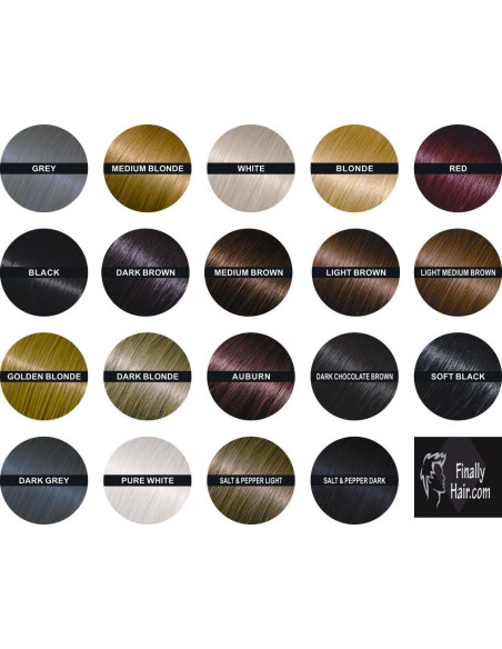 Fibras para Cabello Finally Hair Marrón Oscuro 28g