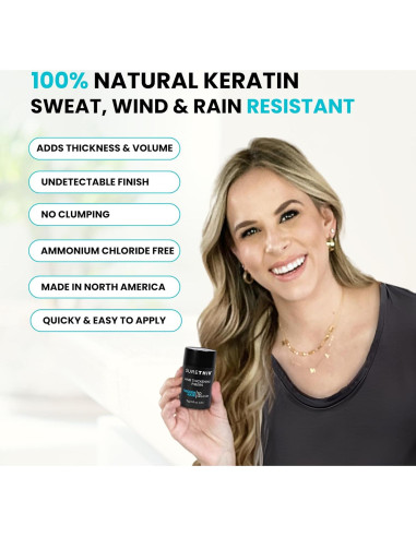 Fibras para Cabello SureThik 30g Marrón Oscuro Natural