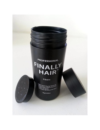 Fibras para Cabello Finally Hair Marrón Oscuro 28g