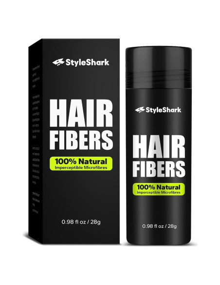 Polvo de Fibra Capilar StyleShark 28g Negro Volumen Instantáneo Polvo de Fibra Capilar StyleShark 28g Negro Volumen Instantáneo