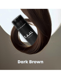 Fibras para el Cabello KAAL 27.5g Marrón Oscuro - Volumen Instantáneo 2