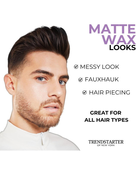 Cera Mate Trendstarter 120g - Fijación Firme - Estilo Cabello