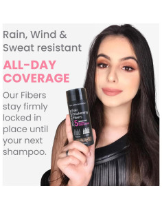 Fibras para Cabello ZENTANMEI Marrón Medio 28g Volumen 2