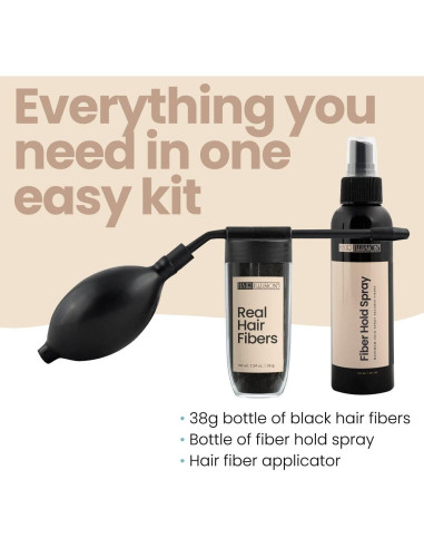 Kit Ilusión Capilar HAIR ILLUSION - Spray Fijador y 38g Fibras