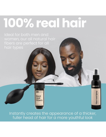 Kit Ilusión Capilar HAIR ILLUSION - Spray Fijador y 38g Fibras