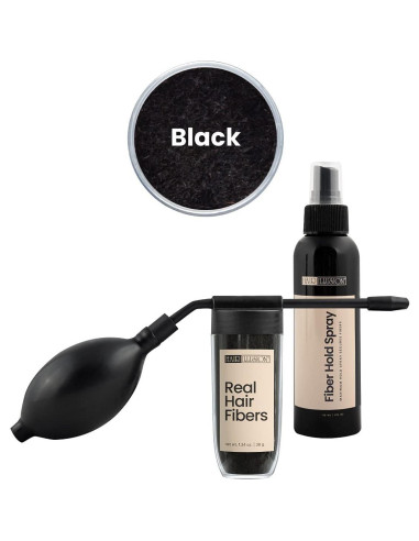 Kit Ilusión Capilar HAIR ILLUSION - Spray Fijador y 38g Fibras
