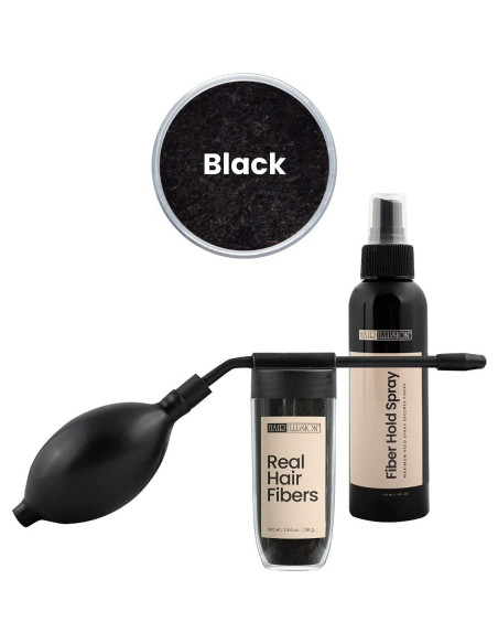 Kit Ilusión Capilar HAIR ILLUSION - Spray Fijador y 38g Fibras