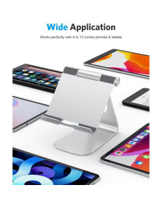 Soporte para Tableta OMOTON Ajustable Plata 33 cm 2