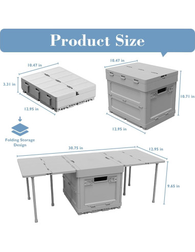 Caja de Almacenamiento Plegable Aimondow HWSNX-1 3 en 1