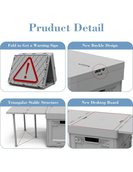 Caja de Almacenamiento Plegable Aimondow HWSNX-1 3 en 1