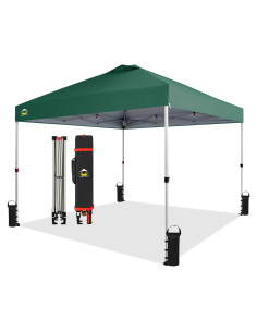 Carpa Plegable CROWN SHADES 3x3m Verde Bosque - Sombra Fácil