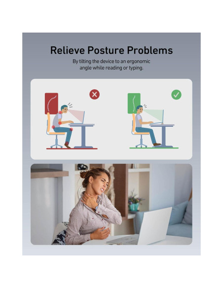 Soporte para Laptop Ergounion PR31 3 en 1 Base Ovalada