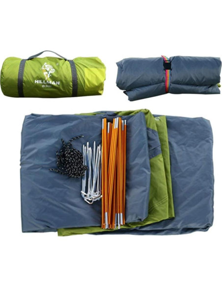 Tienda de Camping Hillman para 2 Personas 3 Temporadas Verde Tienda de Camping Hillman para 2 Personas 3 Temporadas Verde