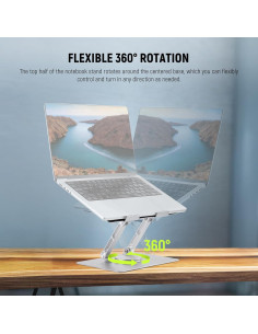 Soporte de Laptop OTREST CP02S Ajustable 360 Aluminio 2