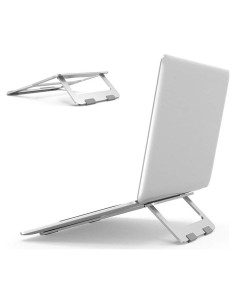 Soporte Plegable para Laptop Soke-Six de Aluminio Plata