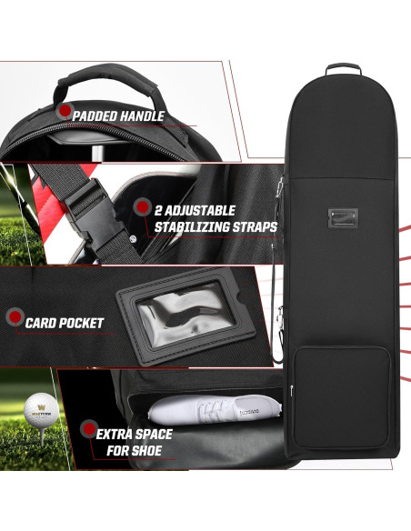 Bolsa de Viaje para Golf DAREKUKU con Soporte Ajustable