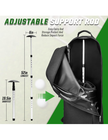 Bolsa de Viaje para Golf DAREKUKU con Soporte Ajustable