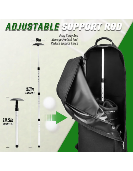 Bolsa de Viaje para Golf DAREKUKU con Soporte Ajustable