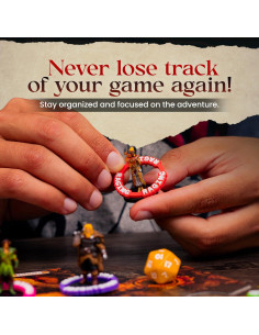 Conjunto de Anillos de Condición Futhark DND - 112 Marcadores 2