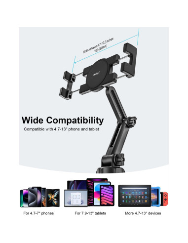 Soporte Universal para Tablet en Portavasos Woleyi 4-13"